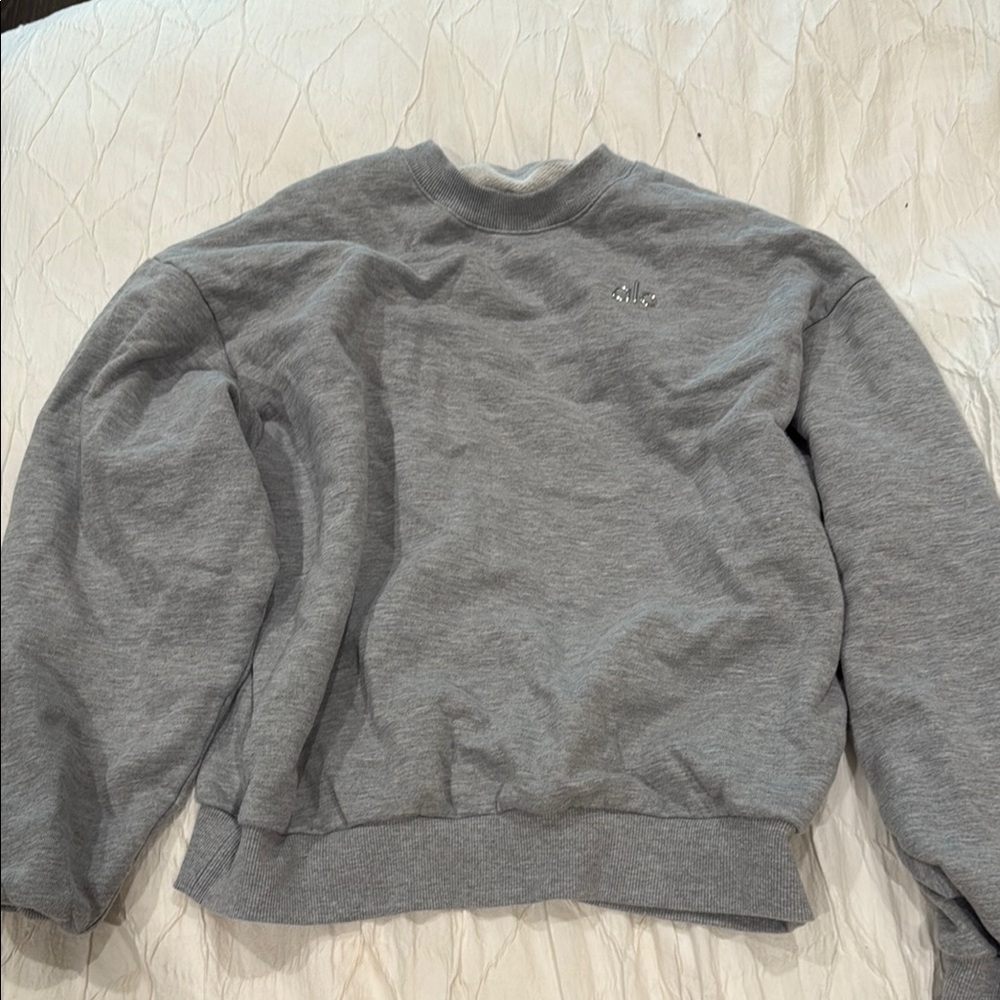 ALO Yoga Gray Crewneck Sweatshirt
